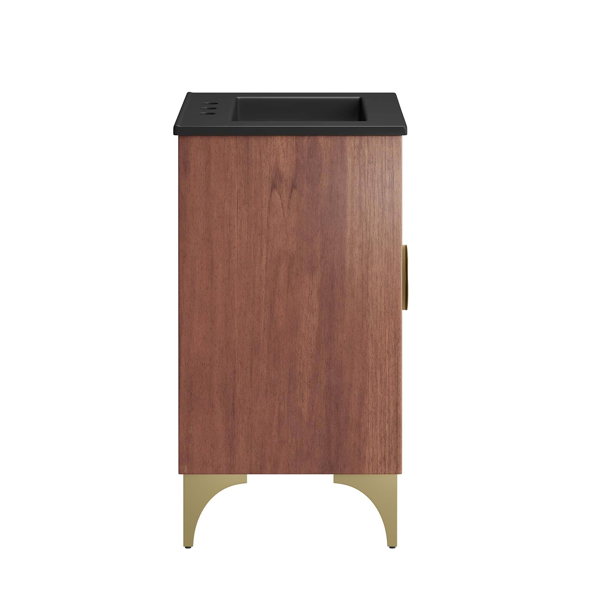 Alt View 2. Modway - Daylight Bathroom Vanity Basin Included by Modway - Black Walnut.