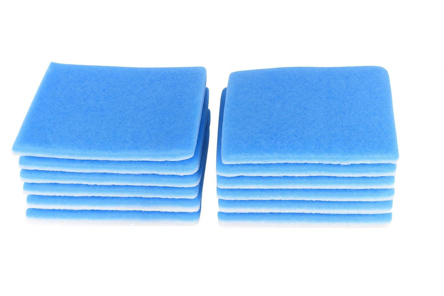 Front. HQRP - 12-Pack Dryer Vent Polyester Filters for BetterVent ADR1BVC, FUNMAS 30861 - 7 x 8.25 in.