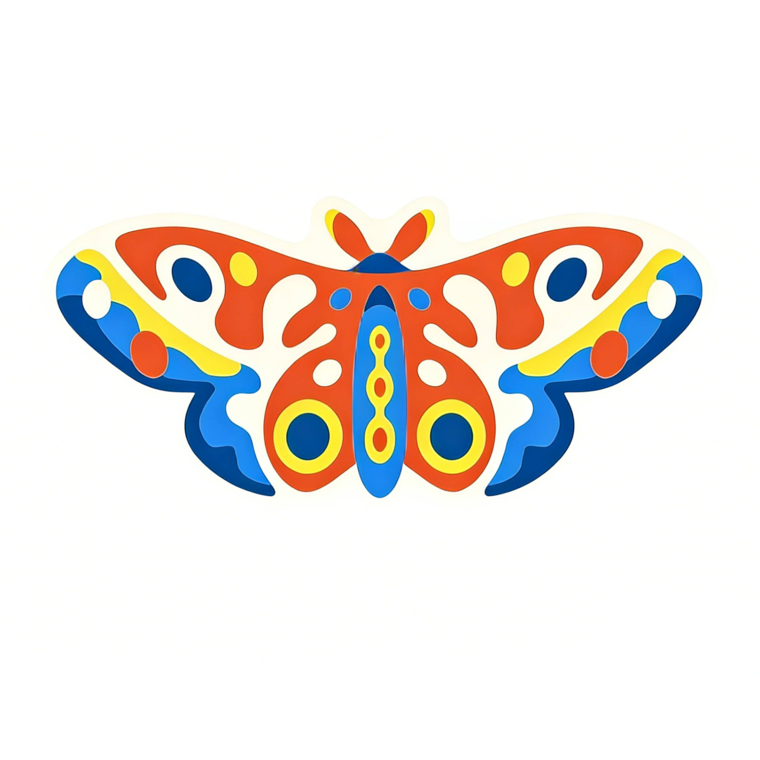 Alt View 2. Lanyspace - 2.5'x5' Runner Rug, Washable Rugs Non-Slip Rugs, Easy Clean Soft Carpet, Irregular Butterfly Rug for Home Decor - Multicolor.