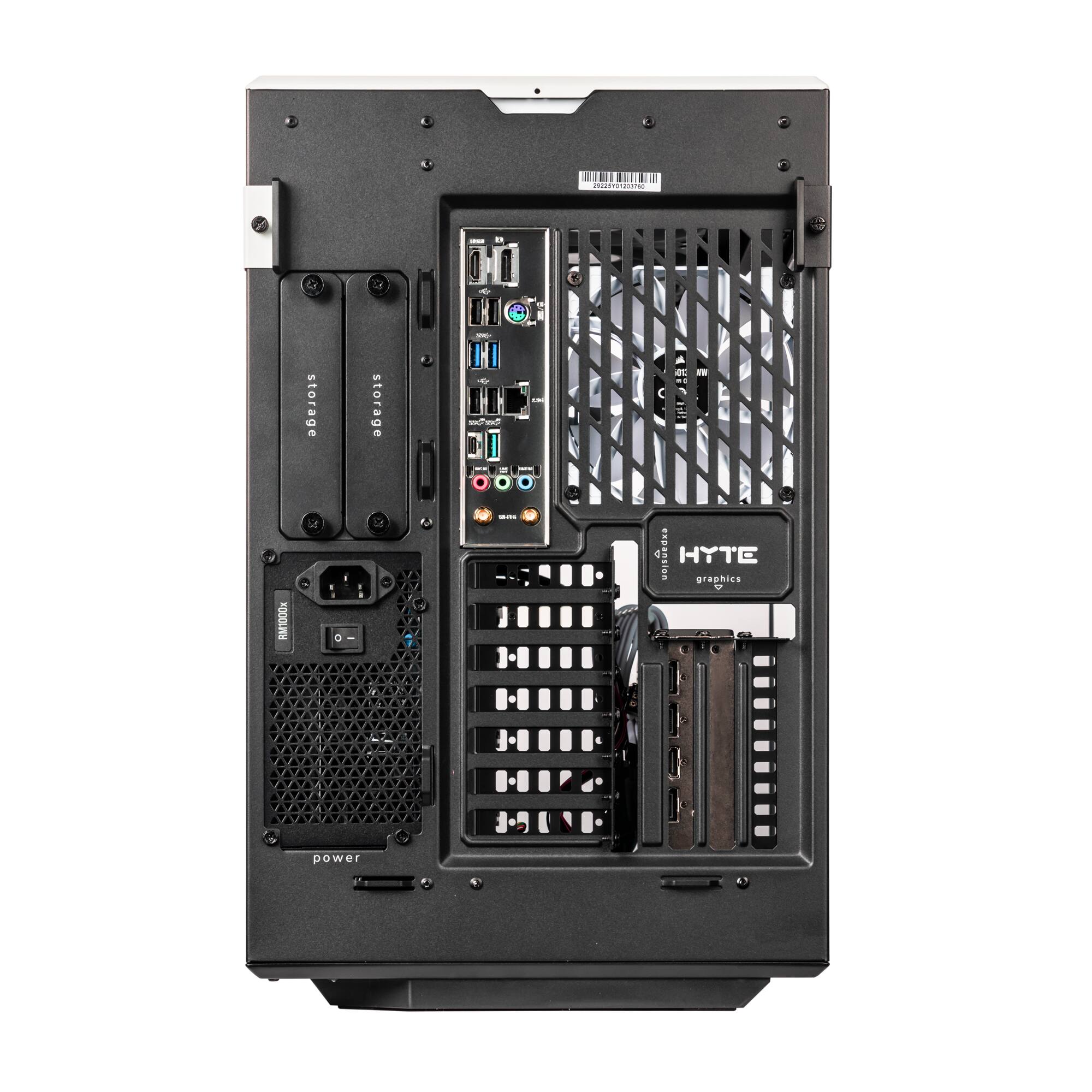 HYTE  
graphics  

storage  
storage  

power