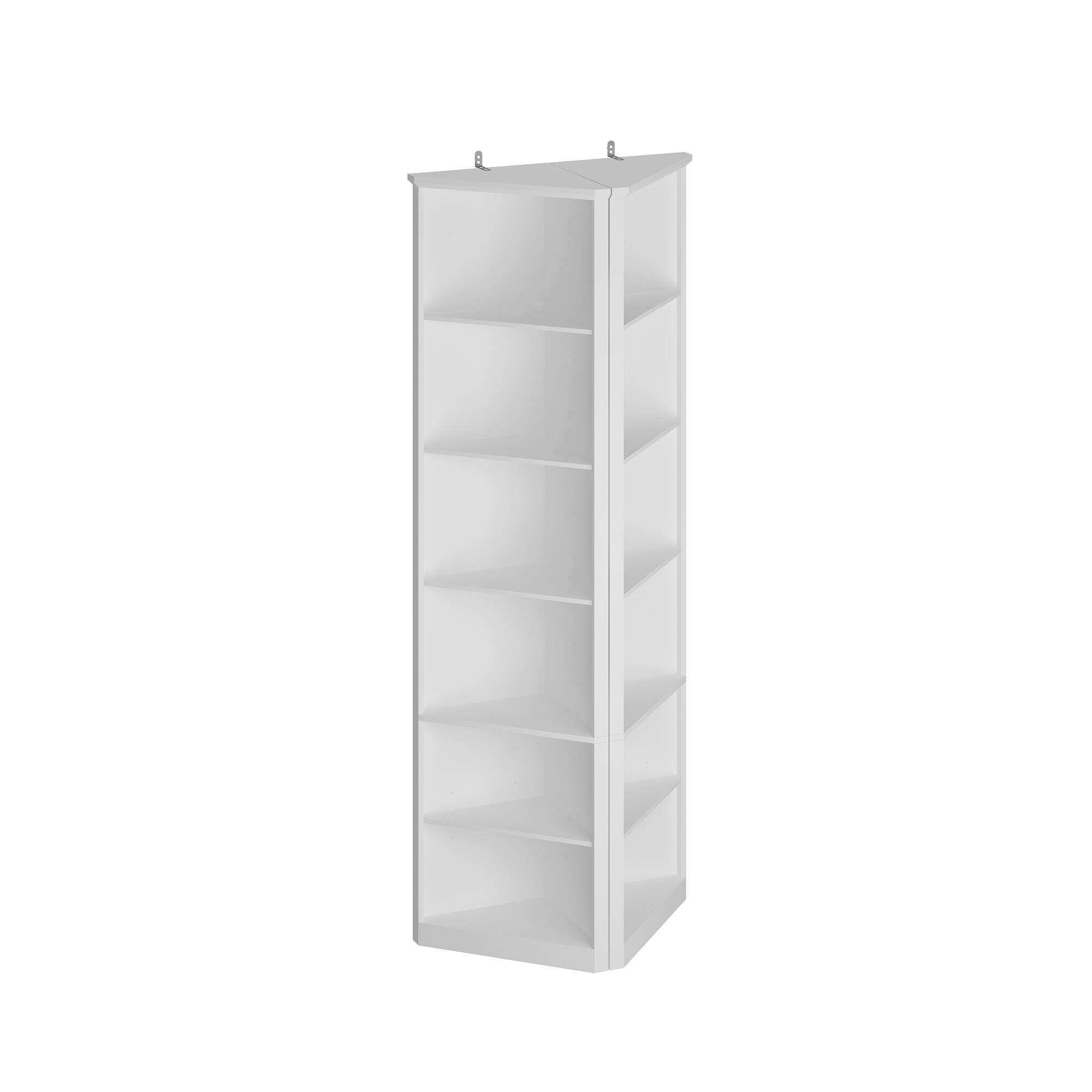Angle. FUFU & GAGA - FUFU&GAGA Corner Storage Shelf: Space - Saving, Multi - Tier, Decor - Friendly - White.