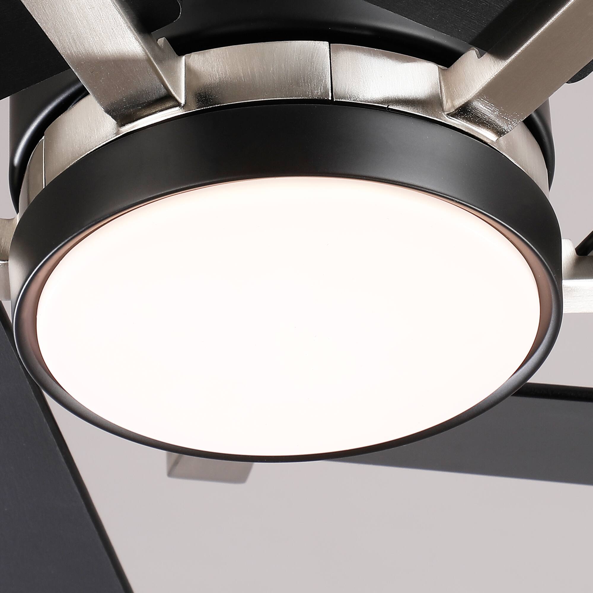 Alt View 9. Parrot Uncle - 60" Modern Black LED Ceiling Fan with Remote Control and Reverible Blades - Black.