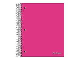 Oxford - 3-Subject Notebooks, 8.5" x 11", College Ruled, 150 Sheets - Assorted