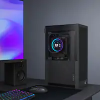 NZXT - H2 Flow Mini-ITX SFF Case - Black - Front_Zoom