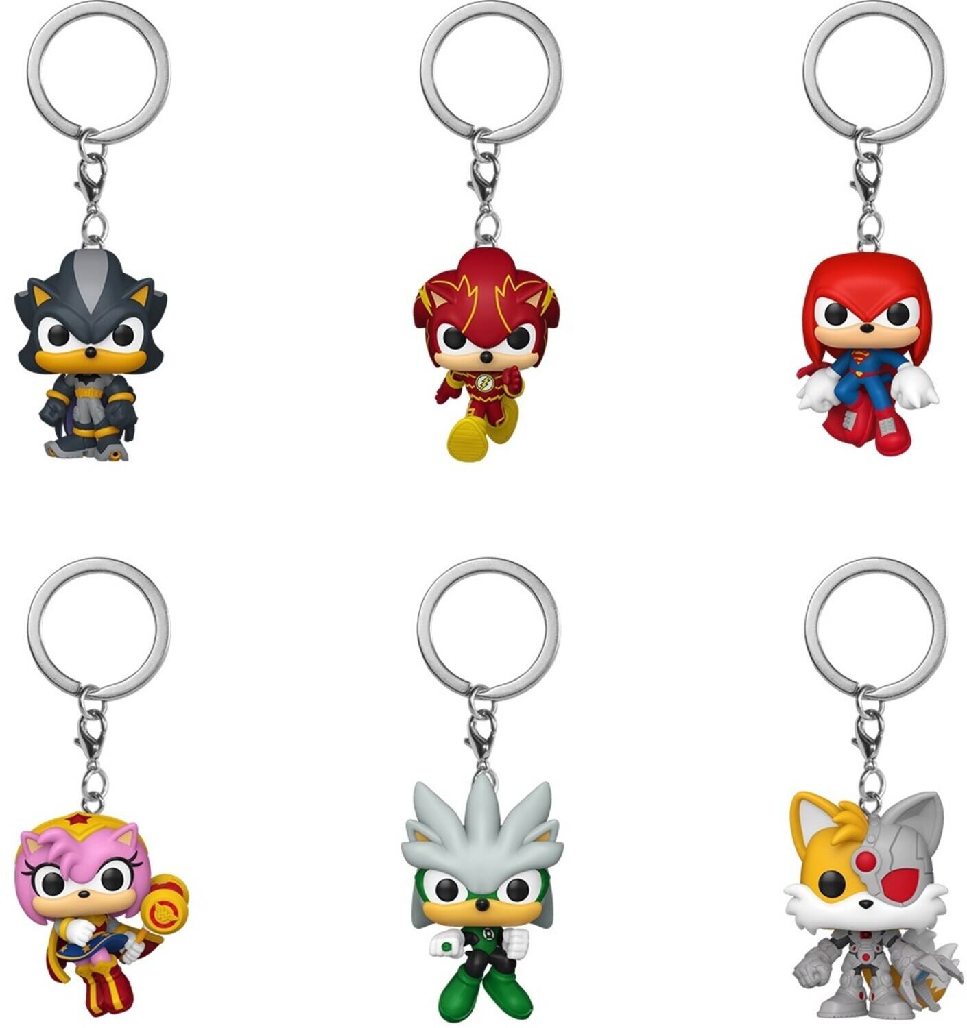 Alt View 1. Funko - Funko POP! Keychain: Justice League of America & Sonic (JLA) (One Random POP! Keychain Per Purchase) - COLLECTIBLES - Multicolor.