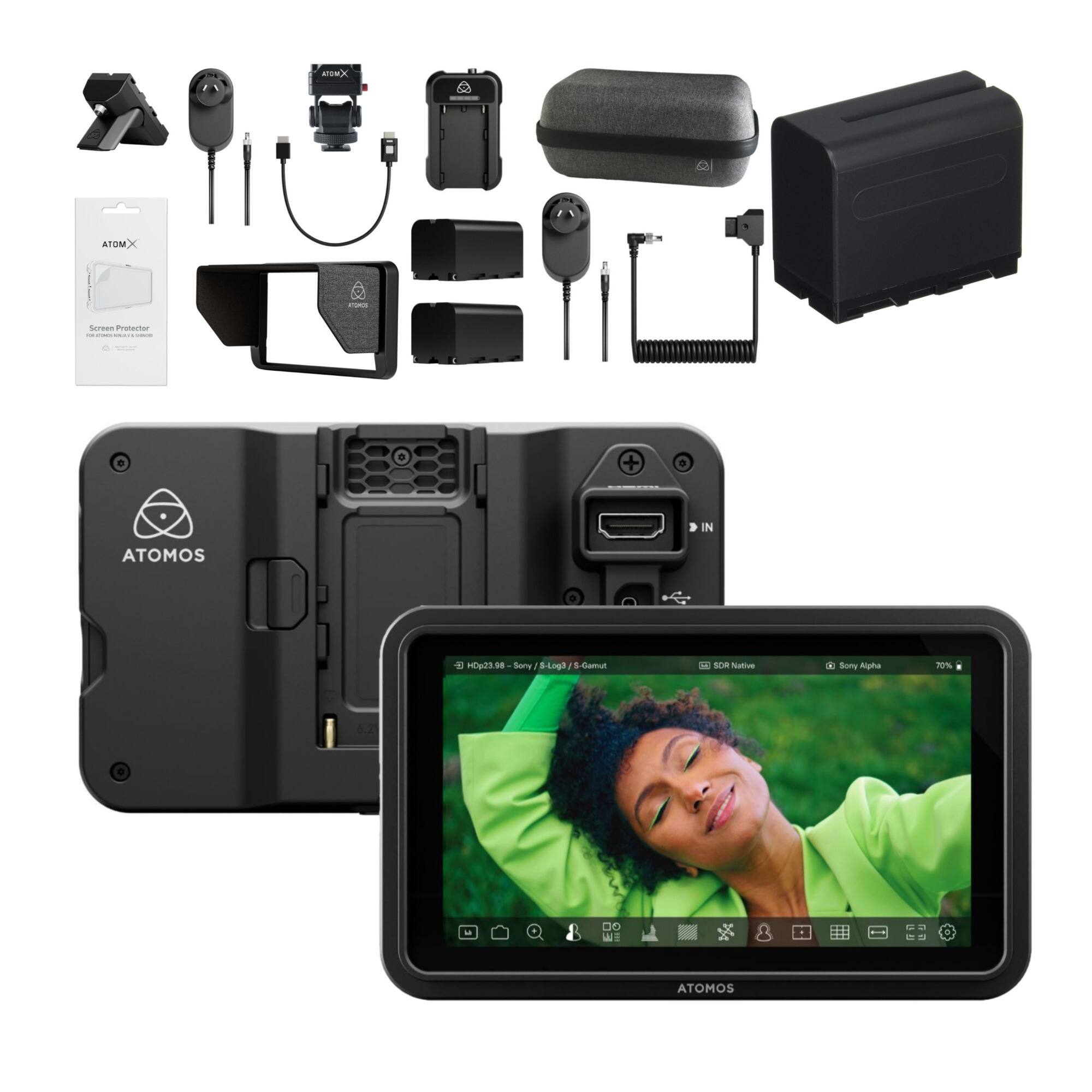 Atomos - Shinobi II 5-Inch HDMI 4K Monitor Bundle