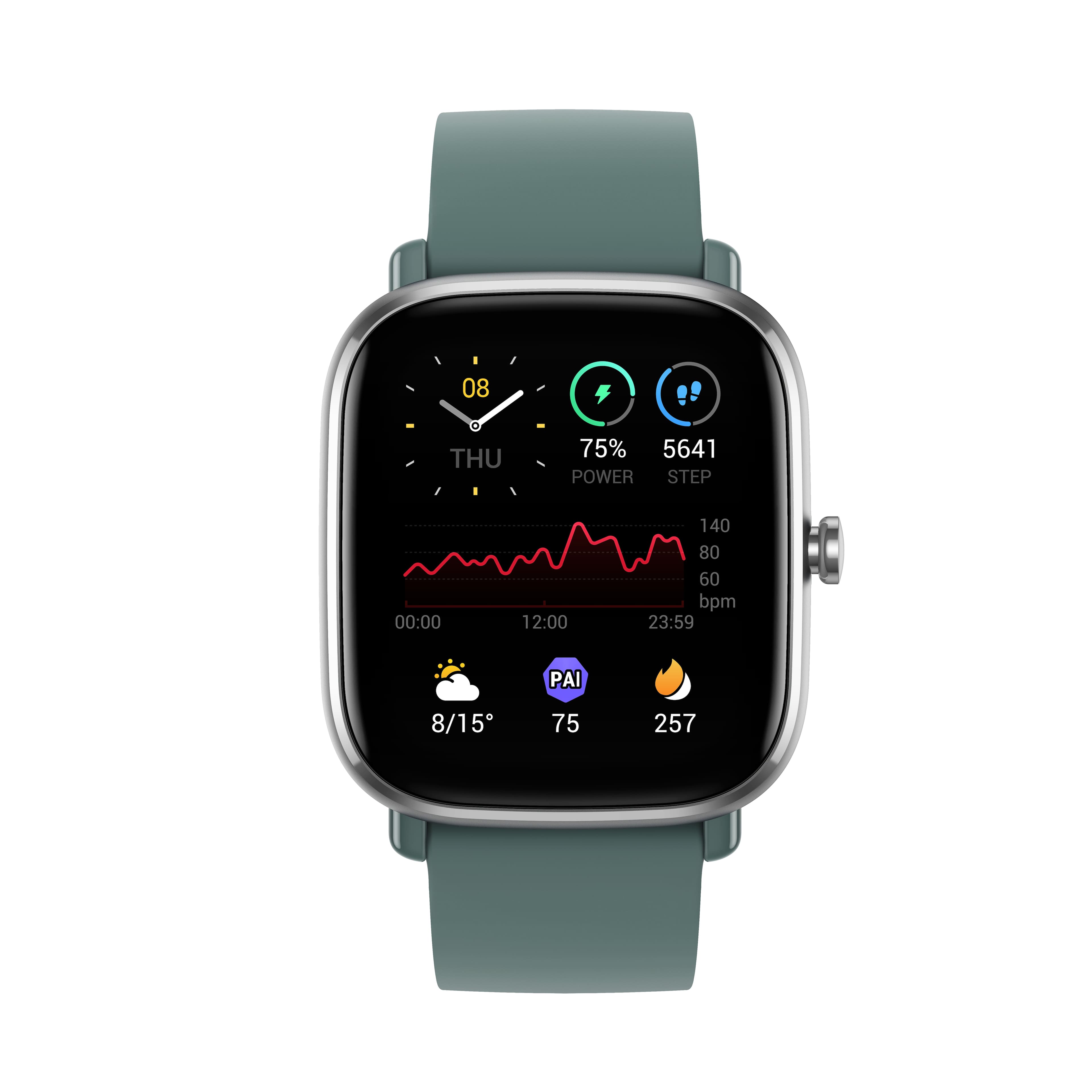 Angle. Amazfit - GTS 2 Mini Smartwatch 39.3mm - Green.