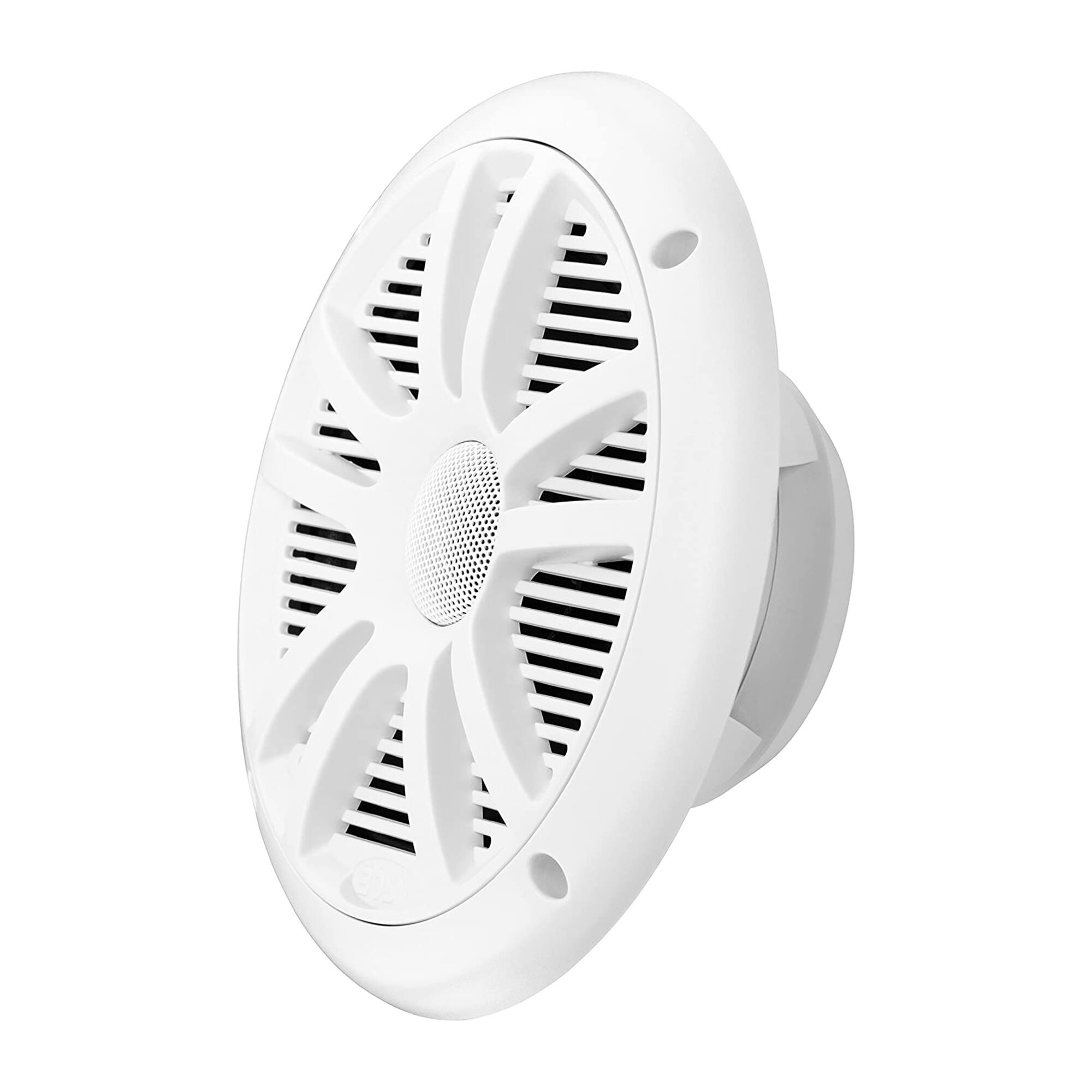 Alt View 7. BOSS Audio - BOSS Audio MR6W 6.5" 360W Dual Cone Marine/Boat Speakers Stereo, White (4 Pack) - White.