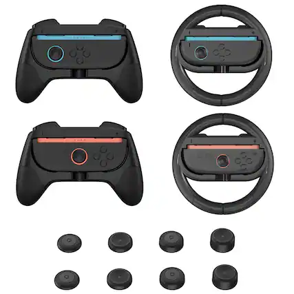 Front. Biogenik - 12-in-1 Accessory Kit for Nintendo Switch 2 Joy-Cons.