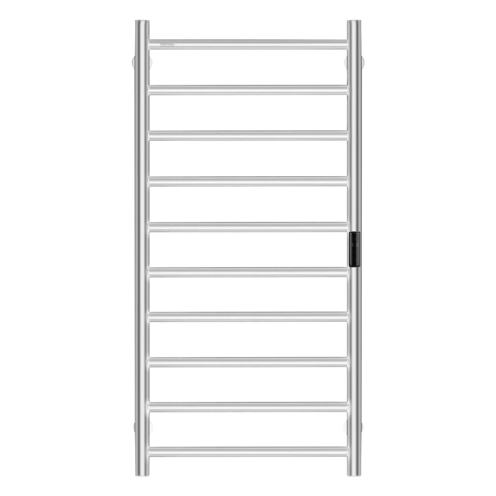 Alt View 9. Glintex - 10 Bars Wall Mounted Towel Warmer Rack, Waterproof Heated Dryer with Timer & 5 Adjustable Heat Levels - Black.