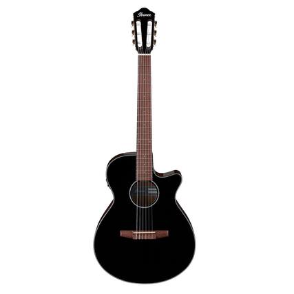 Front. Ibanez - Ibanez AEG50N Acoustic Electric Guitar, Walnut Fretboard, Black High Gloss.