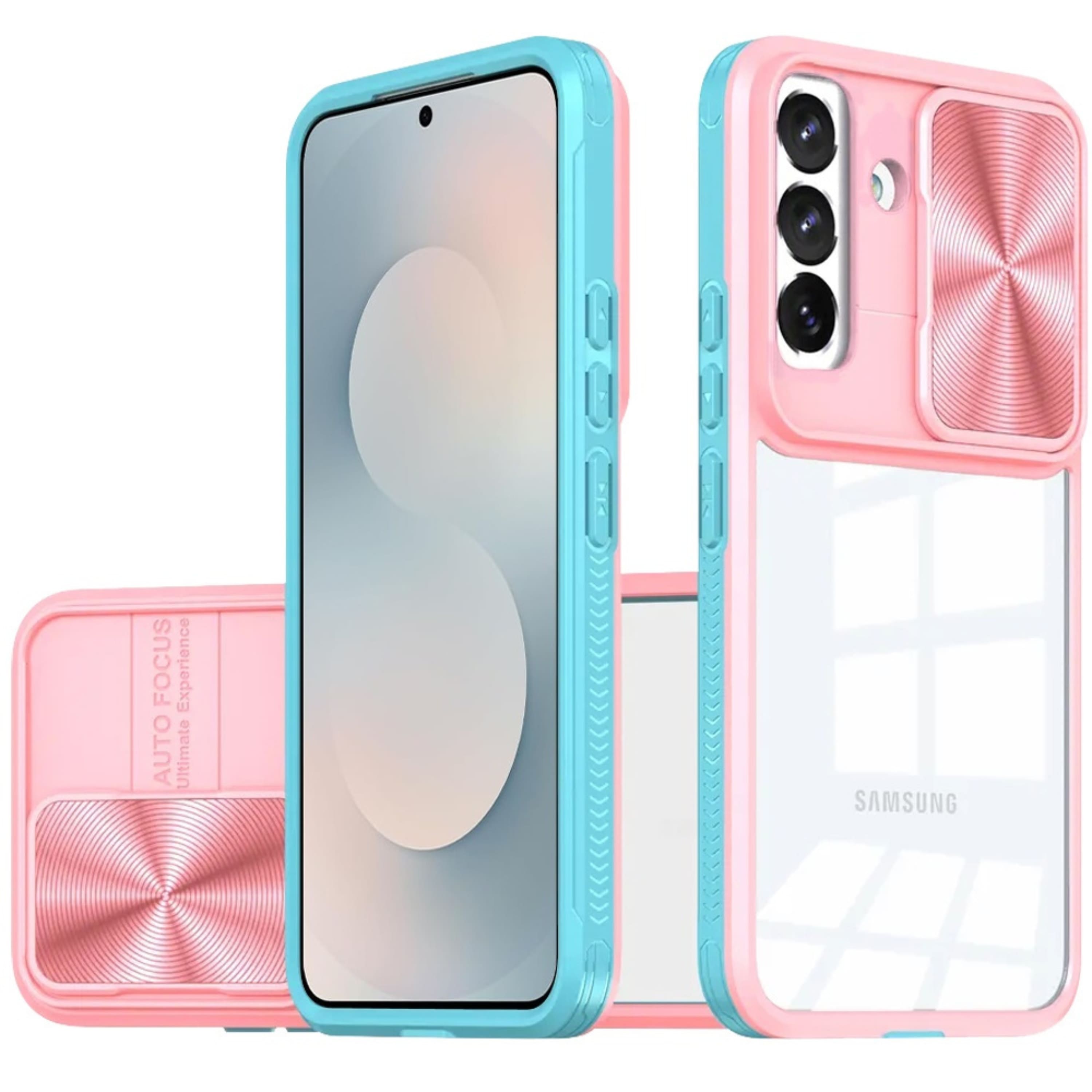 Kitcheniva - Transparent Rear Camera Slider Protective Cover With Tempered Glass For Samsung S25 FE - Pink price history on PriceWatchPro