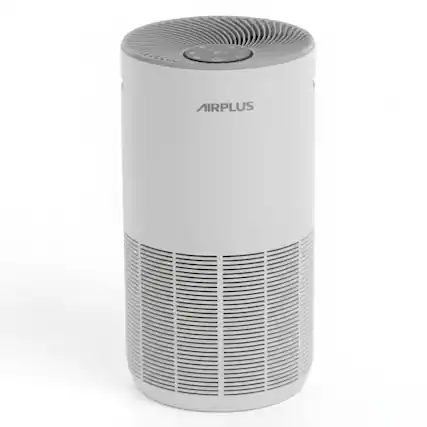 Front. Airplus - AIRPLUS KJ450 Air Purifier with 3-in-1 Filter, 360° Air Intake, Washable Pre-Filter, Sleep Mode, 24H Timer, White.