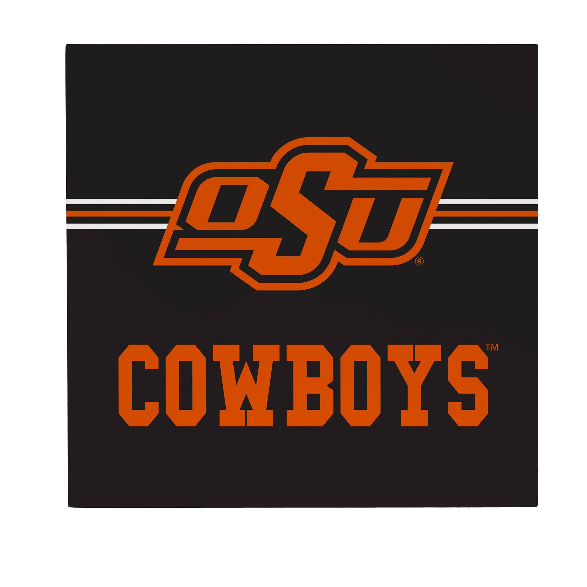 Oklahoma State Cowboys 12" x 12" Wood Wall Sign