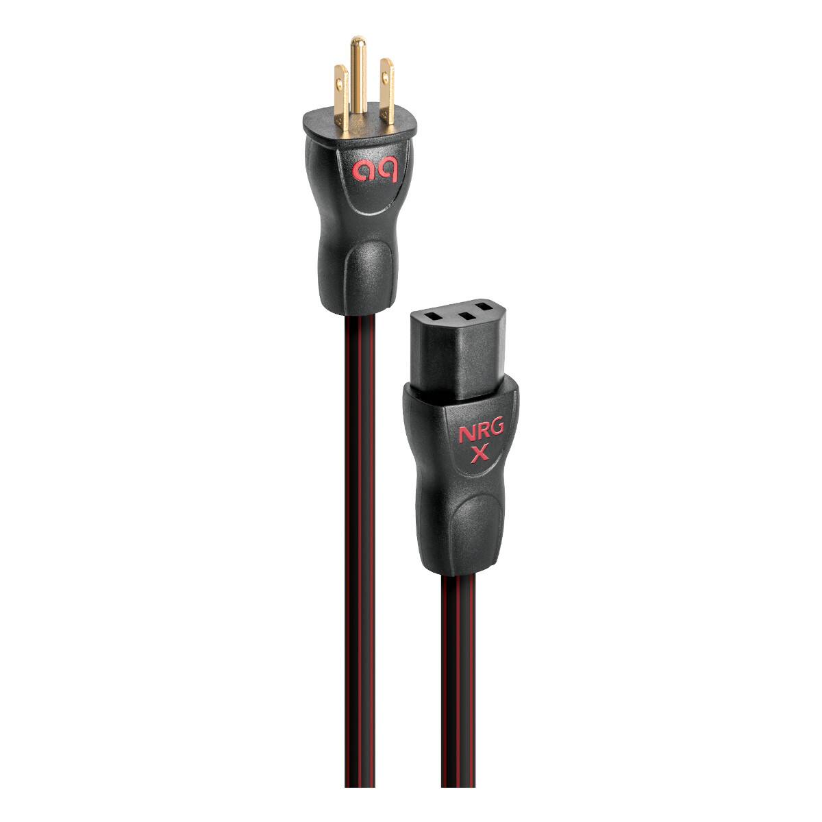 Front. AudioQuest - AudioQuest NRG-X3 Power Cable for Amplifiers and Power Conditioners - 9.84 ft (3m) - Black.
