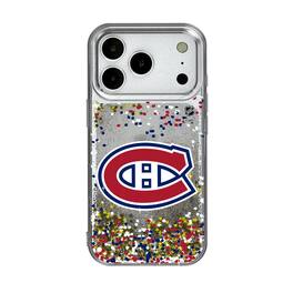 Keyscaper - NHL - Montreal Canadiens iPhone Confetti Glitter Case - 15 - Multicolor