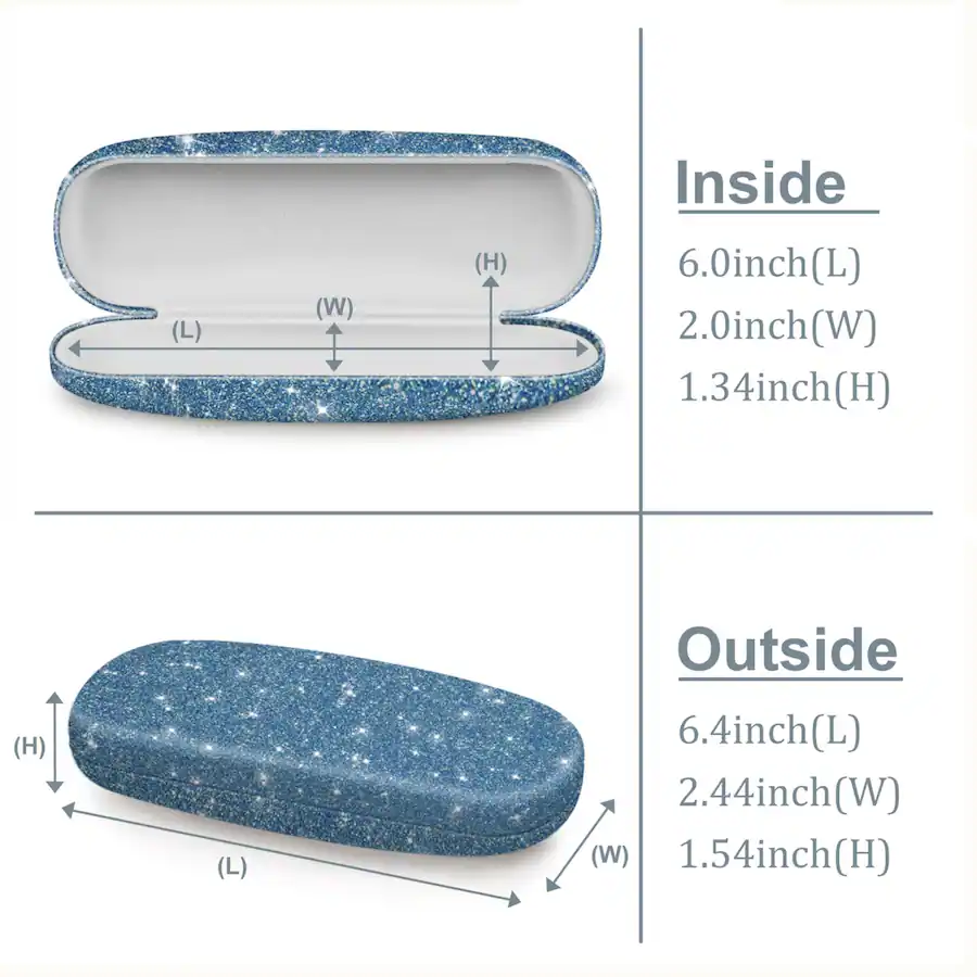 Kitcheniva Portable Hard Shell Eyeglasses Case Protective Glasses ...