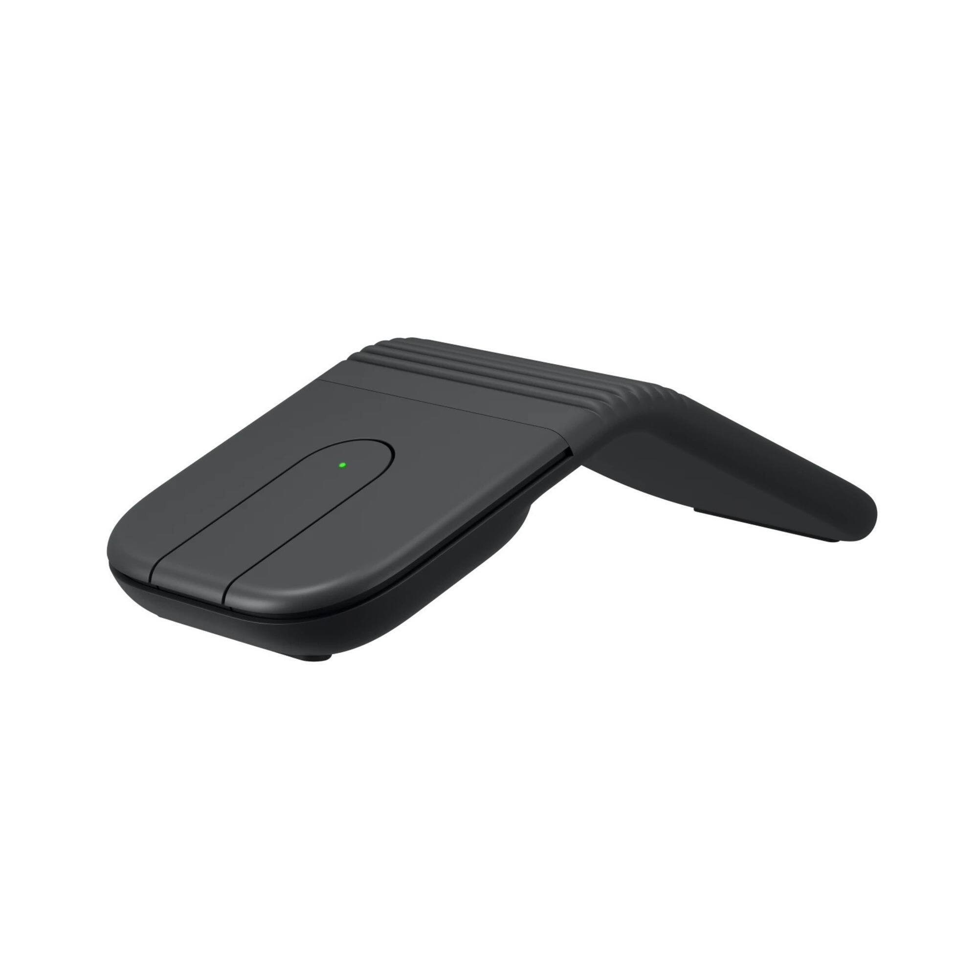 Angle. Logitech - Logitech Mobi Fold for Business, Foldable Wireless Mouse with Touch Scroll, Logi Bolt Receiver, Bluetooth - Black.