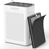 Front. Renpho - Air Purifier for Large Room up to 3000 Sq.ft/2h, Double Washable Filter and Air Quality Sensor - White - White.