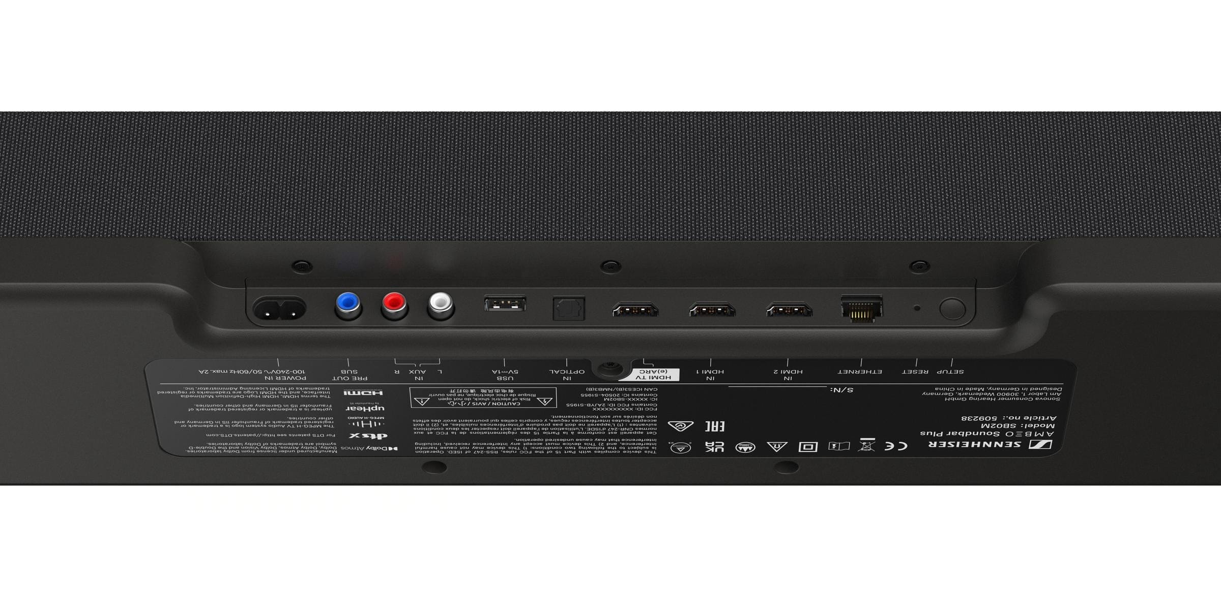 Sennheiser Refurbished Excellent AMBEO Soundbar Plus 7.1.4 Channel