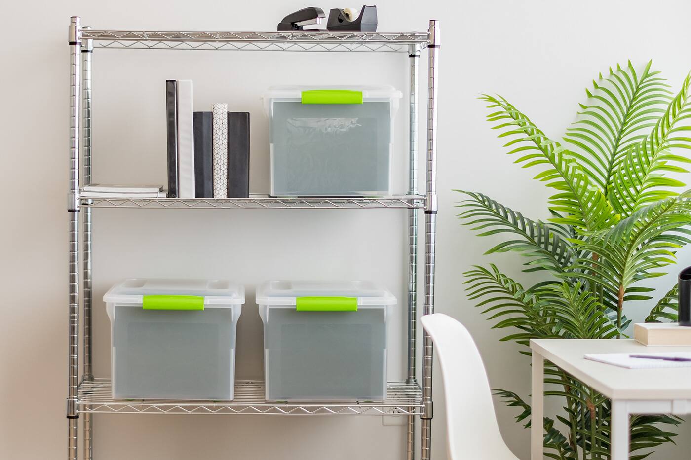 Alt View 3. IRIS USA - IRIS USA Letter Legal Size Plastic File Box, Home Organizing Storage Container.