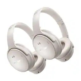Bose - QuietComfort Headphones with Active Noise Cancellation - Pair - White