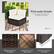 Well-made Details Ensure Long Service Time for Durability and Stability Weather Resistant PE Rattan Sturdy & Anti-rust Steel Frame Premium Aluminum Foot Pad