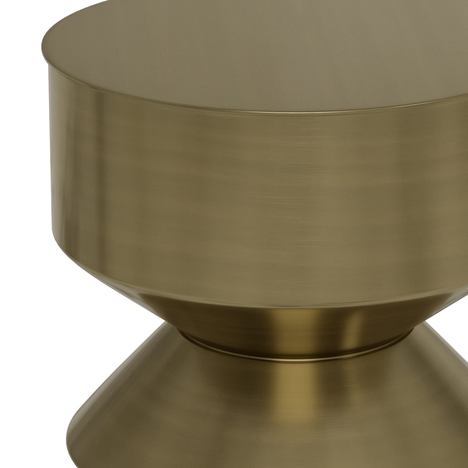 Left. Simpli Home - Miller Side Table - Black/Brass.