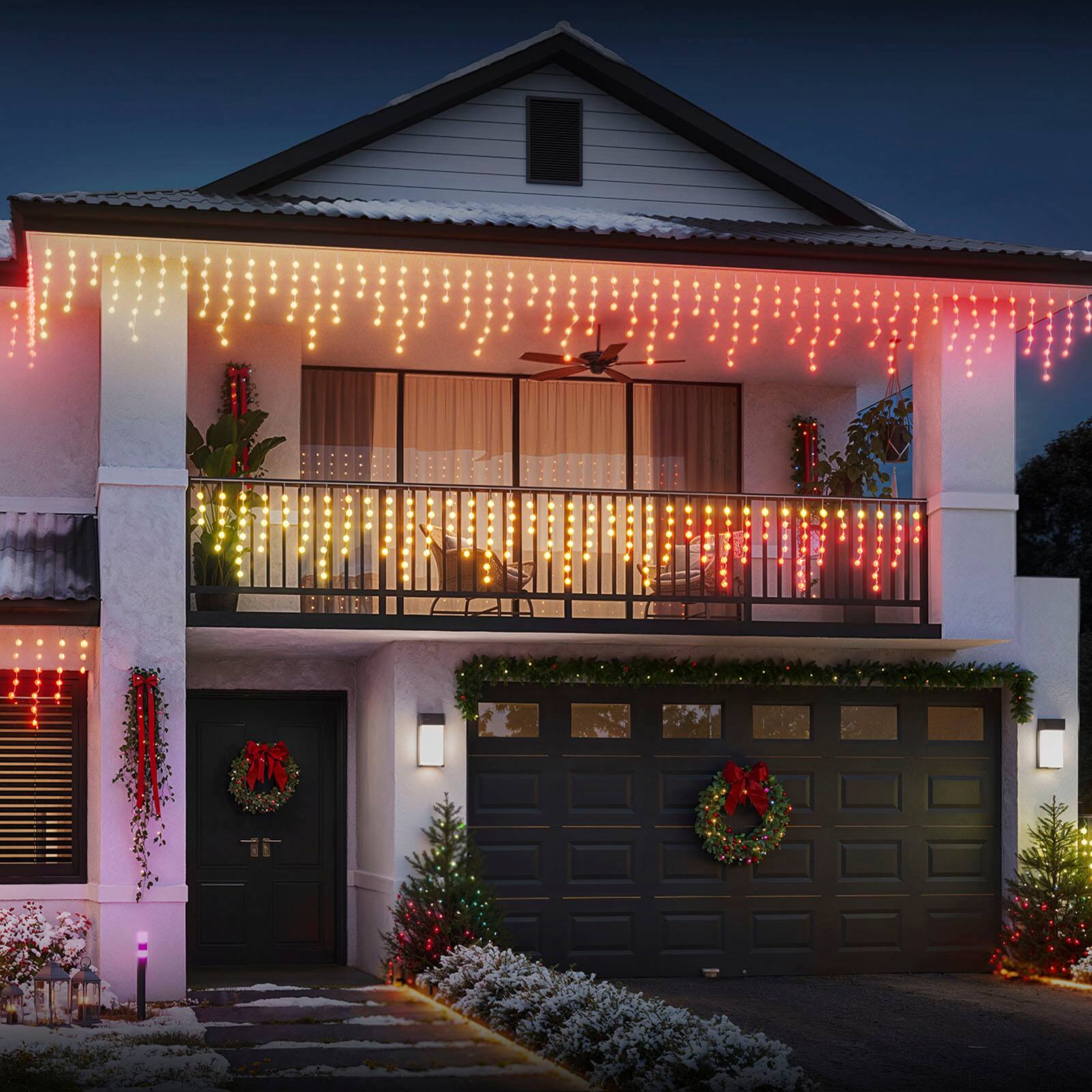 Alt View 28. Govee - RGBIC 32.8ft Icicle Lights - Multi.