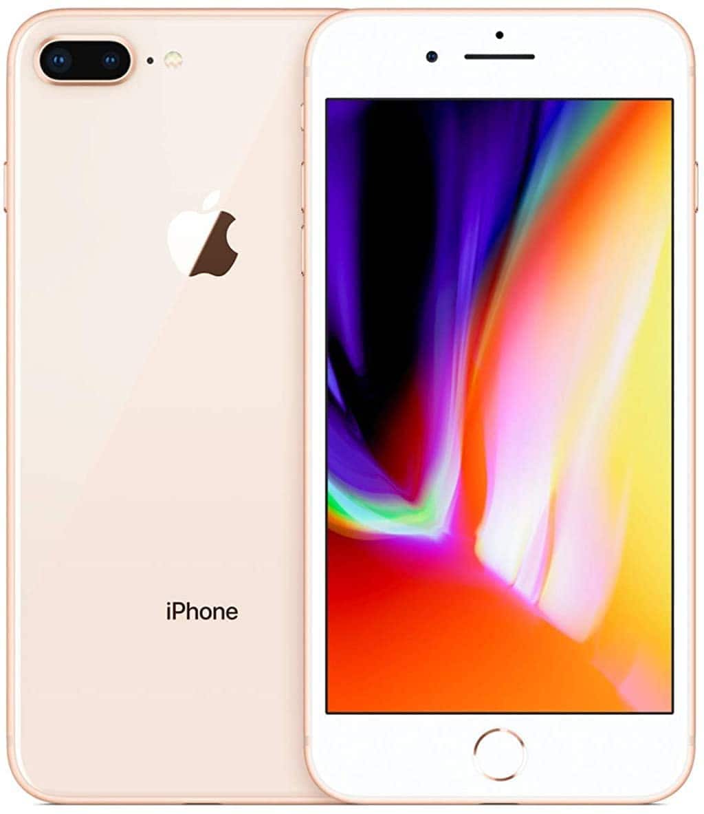 Front. Apple - iPhone 8 Plus A1864 (Fully Unlocked) 64GB - Gold.