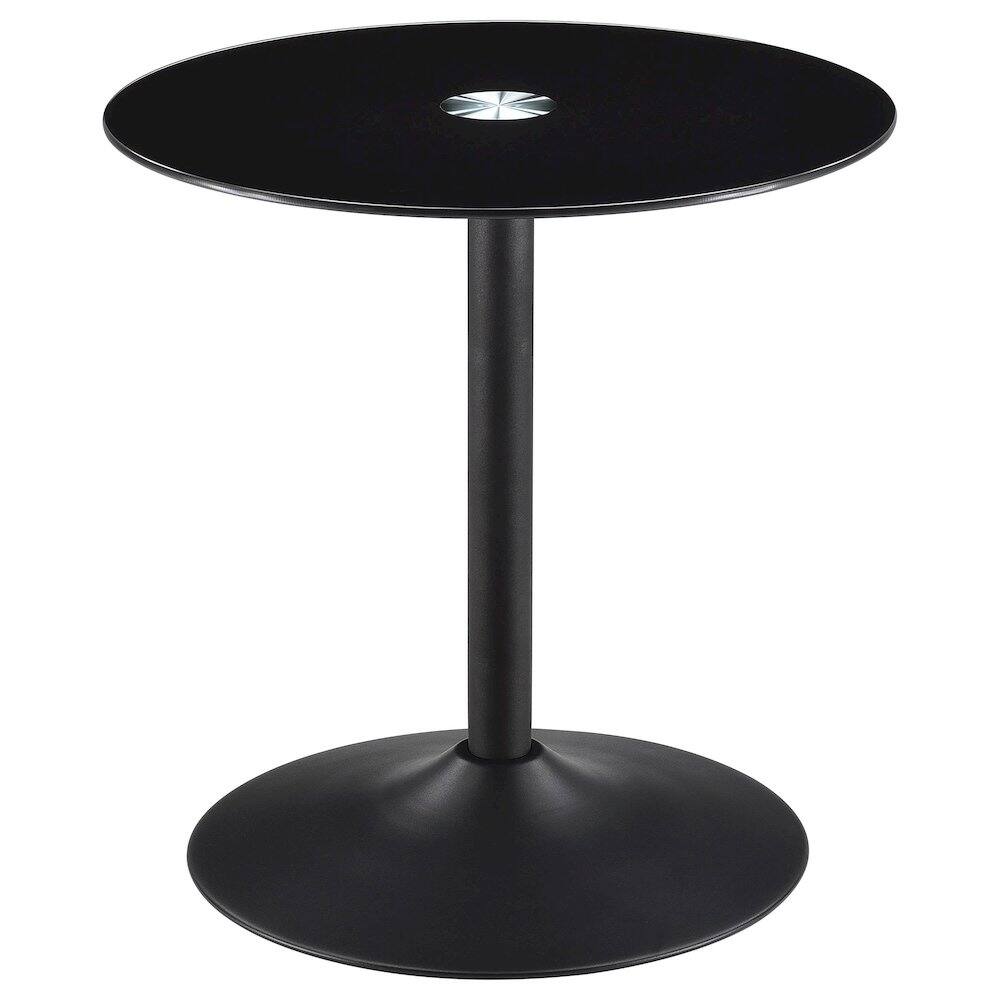 Back. Coaster Co. of America - Ganso 2-piece Round Glass Top Coffee and End Table Set Black - Black.
