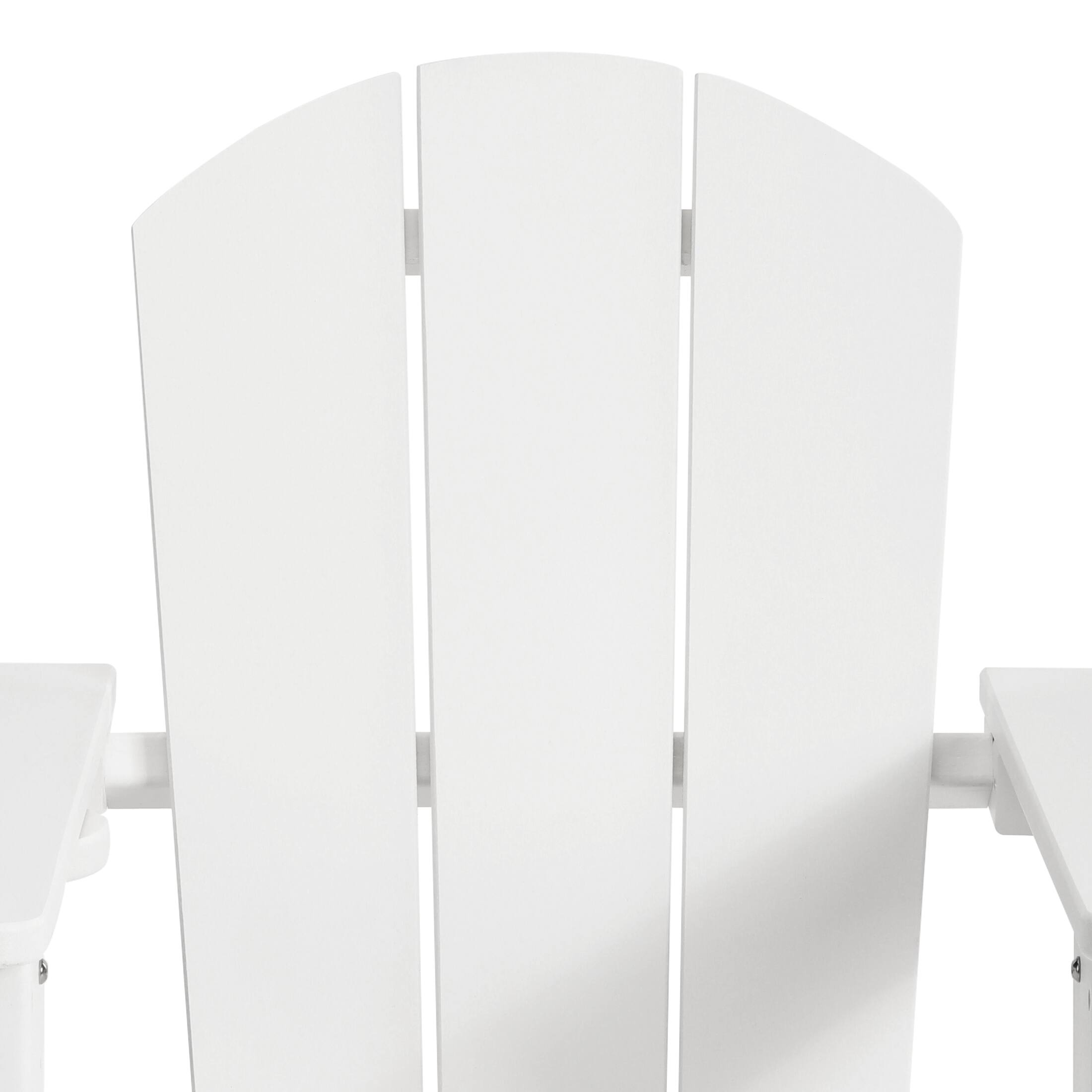 Alt View 3. WestinTrends - WestinTrends Malibu Outdoor HDPE Plastic Preschool Toddler Classic Adirondack Rocking Chairs (Set of 2) - White.