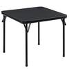 Front. Vecelo - Folding Card Table - 140 lbs, Camping Table, Suitable for Poker, Games and Indoor and Outdoor, Portable Design - Black.