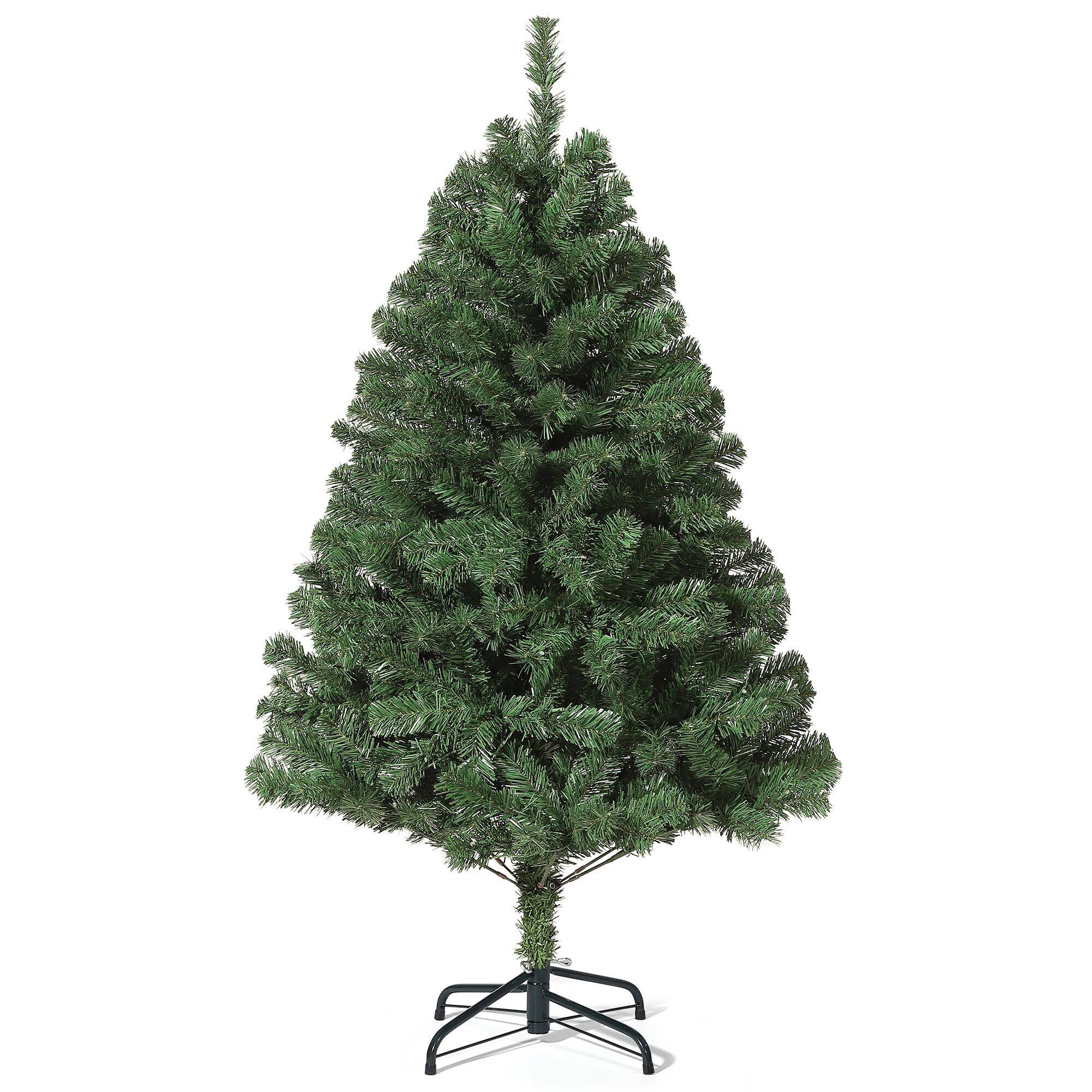 Front. Acekool - 6FT Artificial Christmas Tree, Realistic Premium Spruce Hinged Christmas Tree - Green.