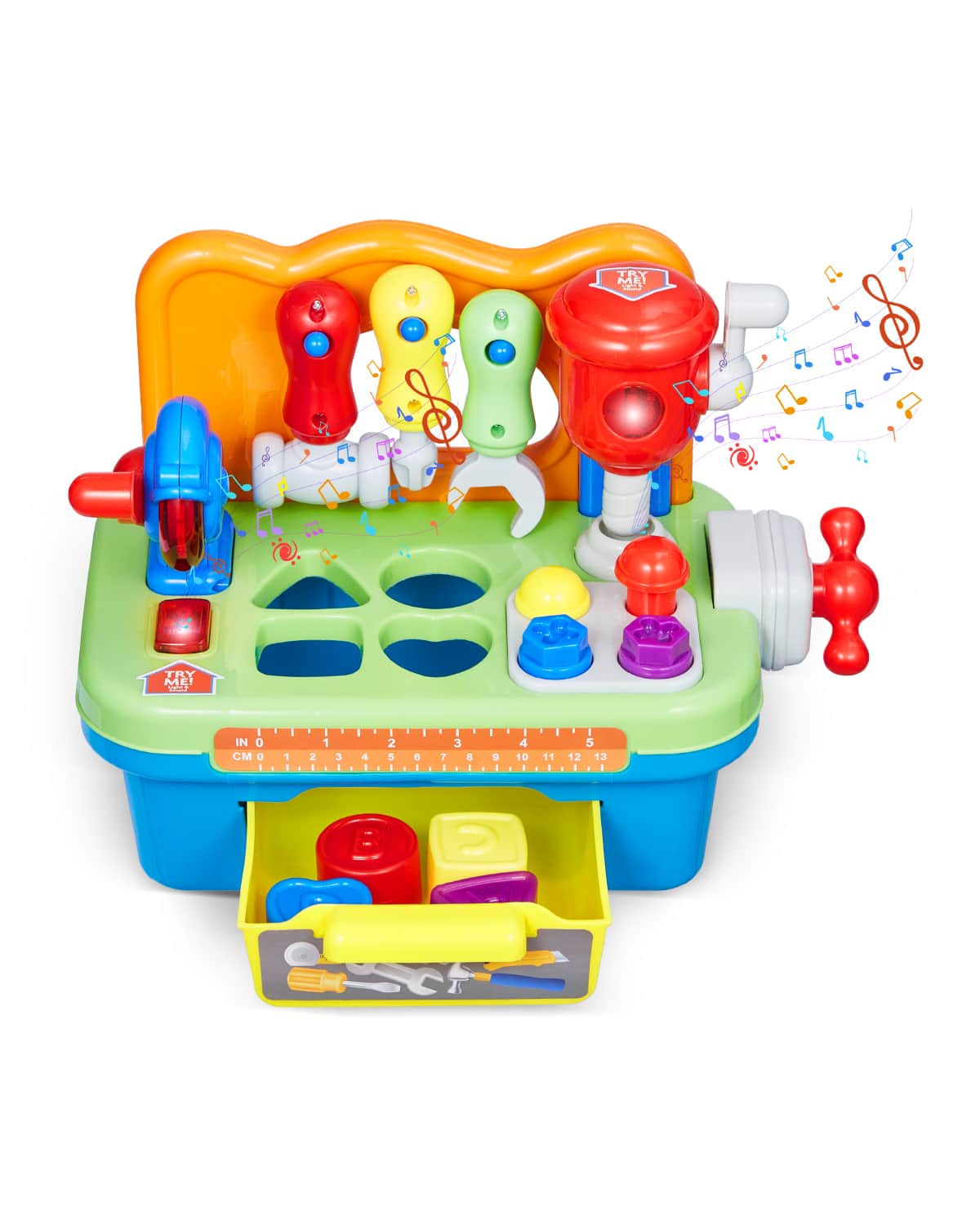 VEVOR - Musical Workbench Toy, Sounds & Lights, Musical Learning Workbench for Toddler Age 2 Years and Up