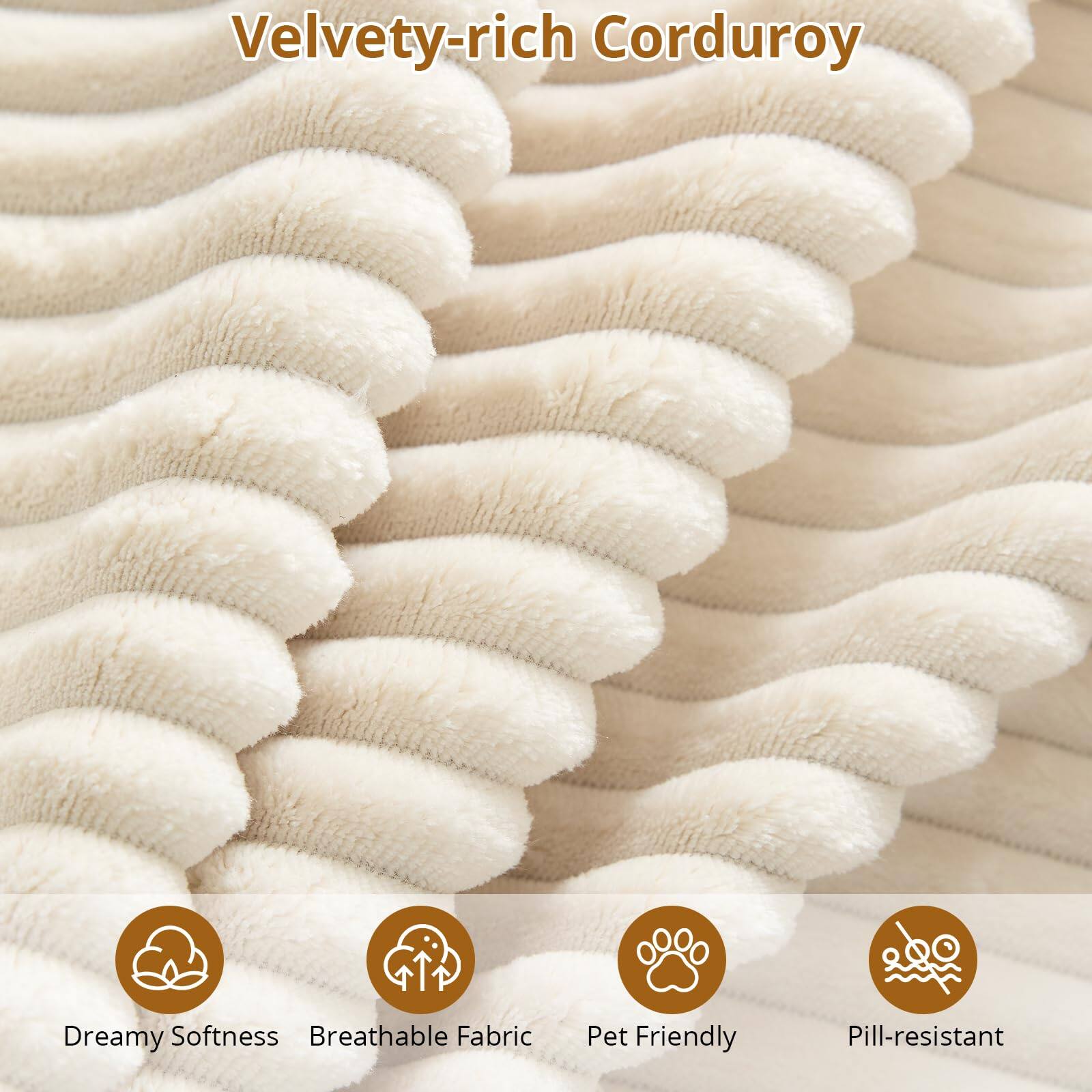 Velvety-rich Corduroy

- Dreamy Softness
- Breathable Fabric
- Pet Friendly
- Pill-resistant