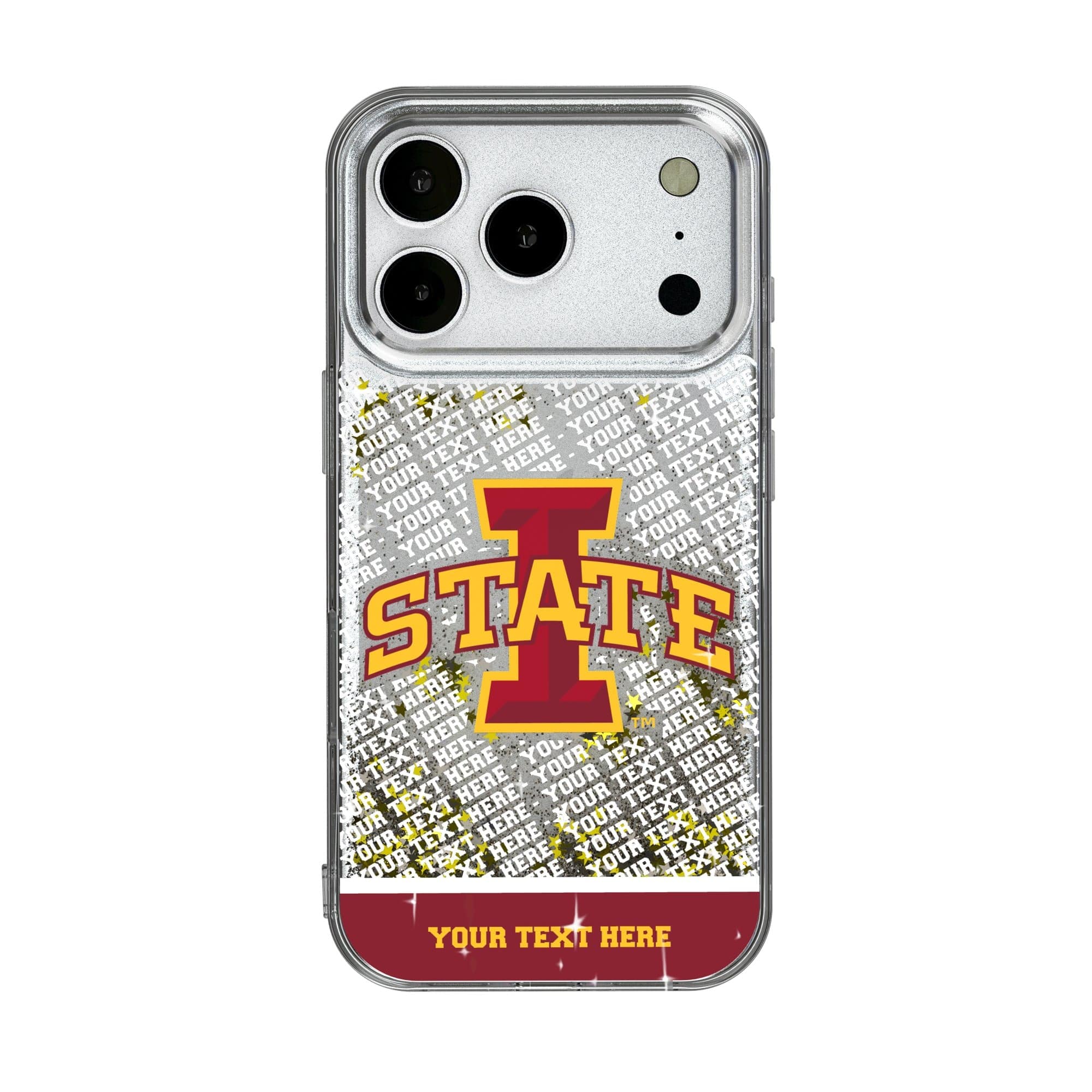 Keyscaper - NCAA - Iowa State Cyclones iPhone Endzone Personalized Glitter Case - 15 Pro Max - Multicolor price history on PriceWatchPro