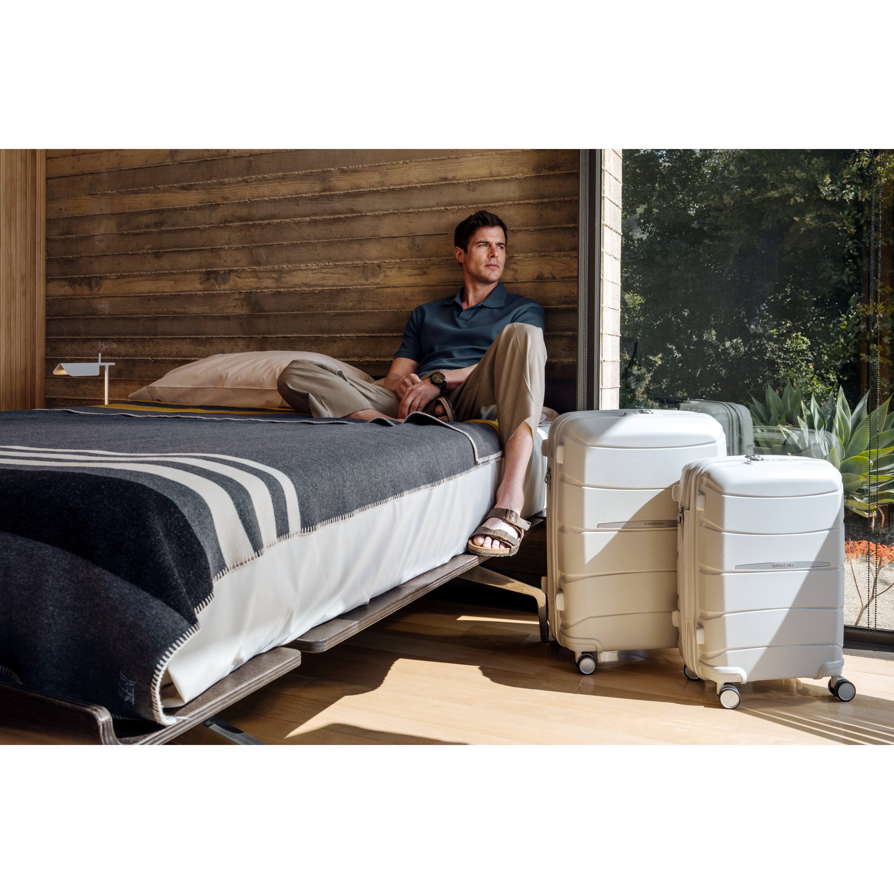 Alt View 10. Samsonite - Outline Pro Medium Spinner Suitcase - Stone Grey.