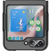SaharaCase - Anti-Slip Slim with Belt Clip Case for Samsung Galaxy Z Flip5 - Black - Front_Zoom