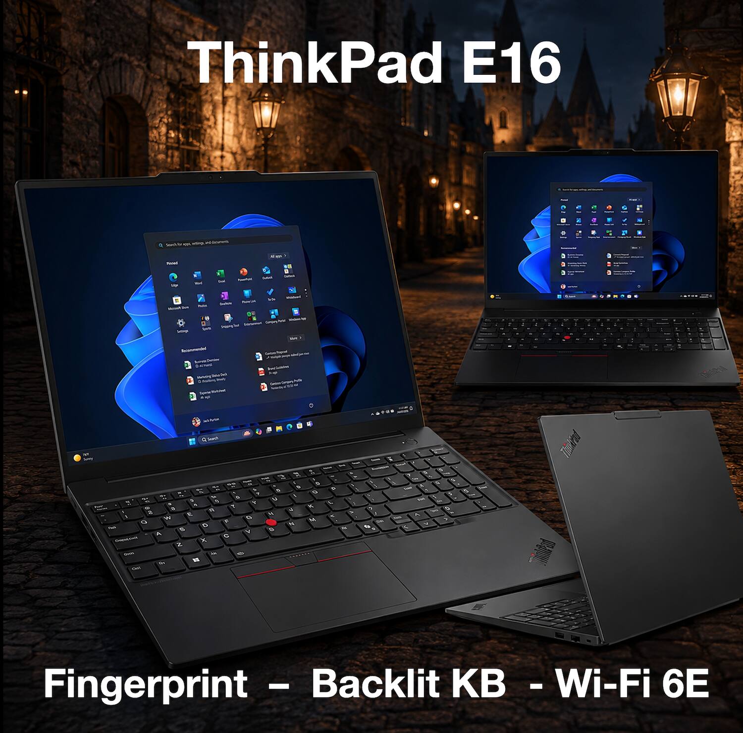 ThinkPad E16

Fingerprint - Backlit KB - Wi-Fi 6E