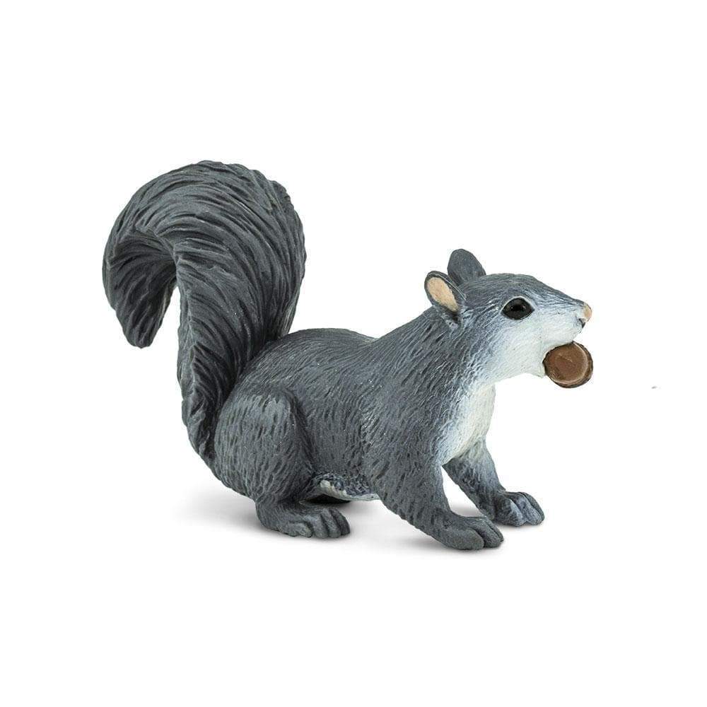 Angle. Safari Ltd. - Gray Squirrel Toy Figurine.