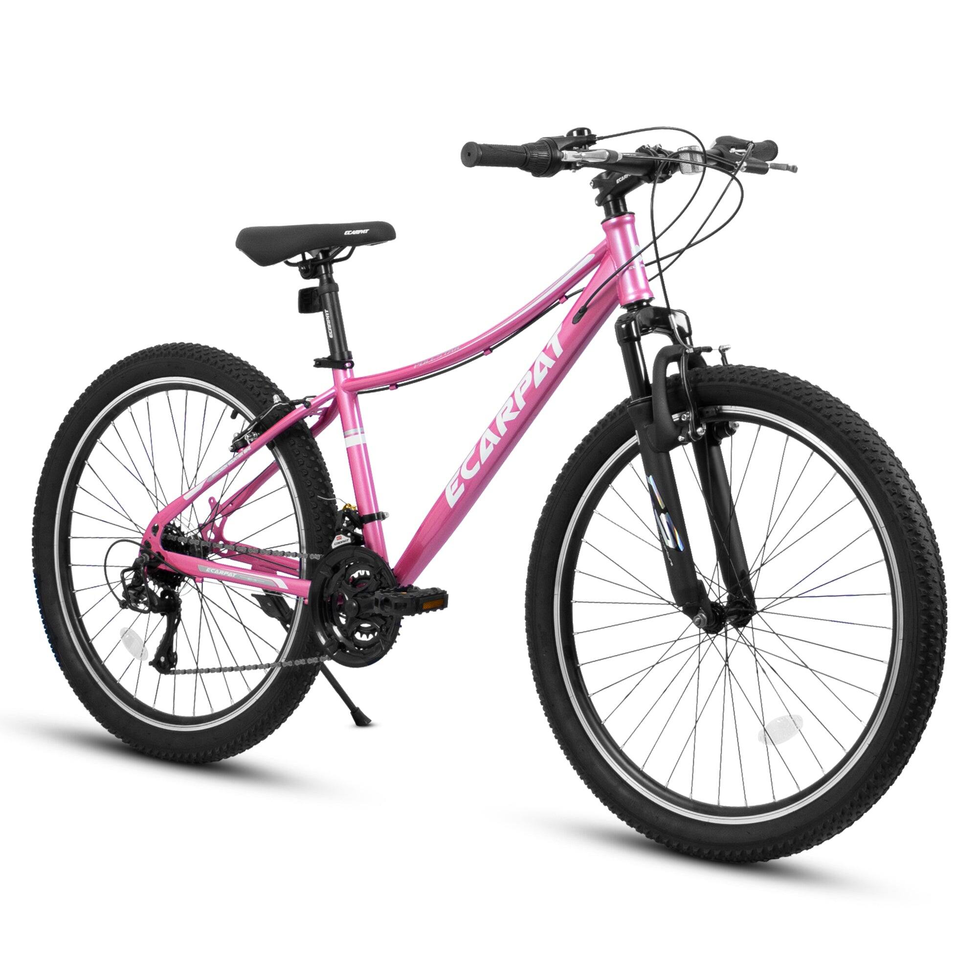Front. BreeBe - 26 Inch Women's Bicycle 7-Speed Mountain Bike Shock Absorbing Front Fork V-Brakes Outdoor Bike - Black, Pink, White.