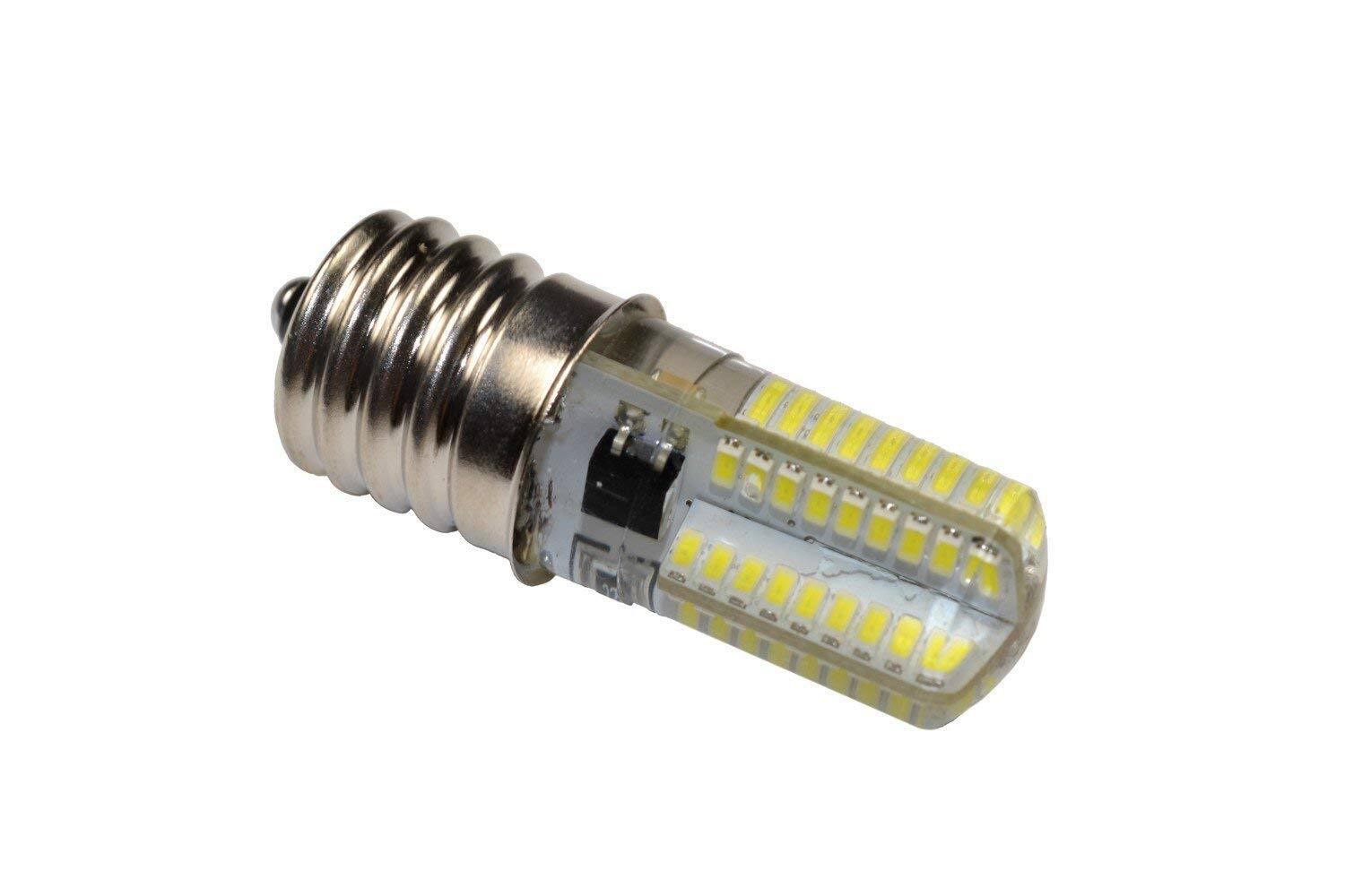 Alt View 3. HQRP - Sewing Machine LED Light Bulb 110 V Screw-In 5/8 in Base Cool White Dimmable 2-Pack.