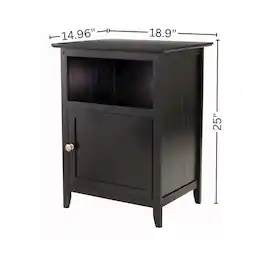FurniFact - Accent Table - Black