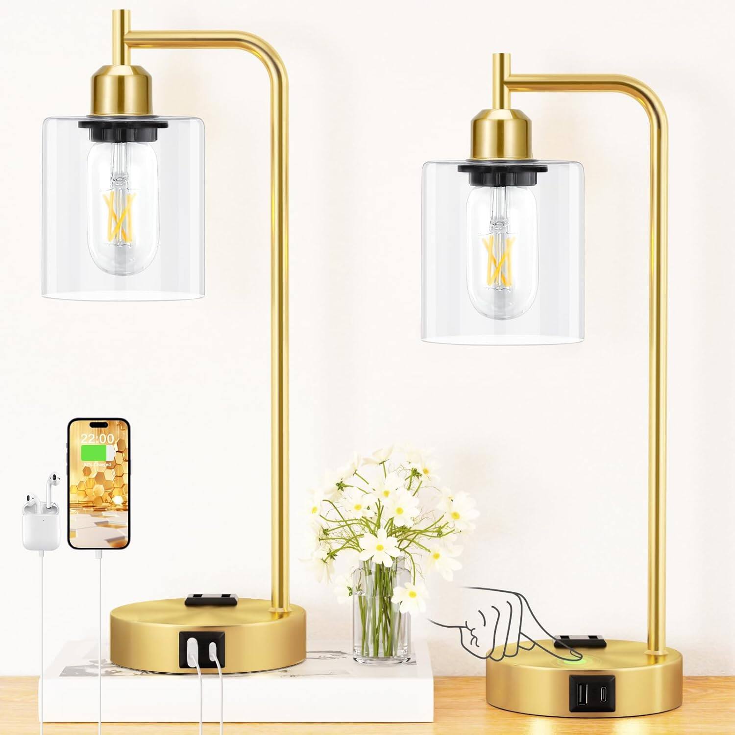 G-Gold Base& Clear Glass