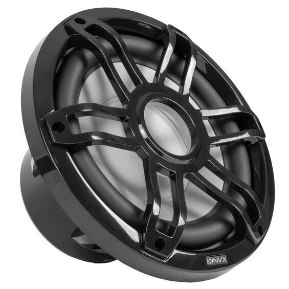 Back. NVX - 10" V-Series Single 4-ohm Marine Subwoofer with LED Lighting - Black.