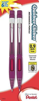 Preloaded with 6 pieces of lead

Mechanical Pencils

QuickerClicker™

0.9 mm Thick

Convenient Side Lead Advance

Guaranteed to Write

2

Spirit of Wonder

Pentel

12830