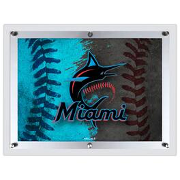 Holland Bar Stool Co. - Miami Marlins 19" x 14.5" Backlit LED Sign - Multicolor