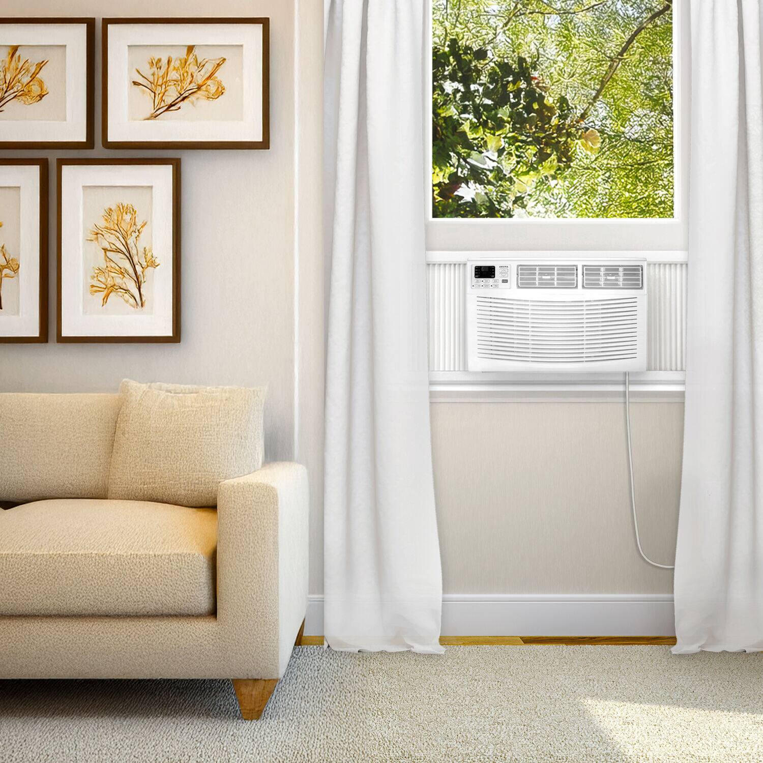 Alt View 24. Amana - 350 Sq. Ft 8,000 BTU Window Air Conditioner - White.