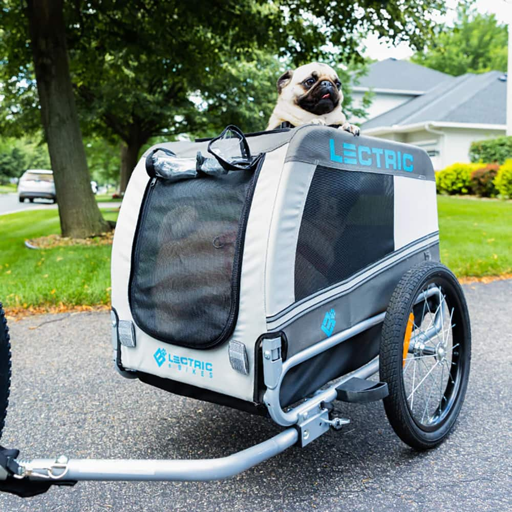 Lectric eBikes Wag-Along Waterproof Foldable Pet Trailer with Quick ...